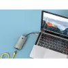 Techly IUSB32C-HUB6HPDI Schnittstellen-Hub USB 3.2 Gen 1 (3.1 Gen 1) Typ-C 5000 Mbit/s Aluminium