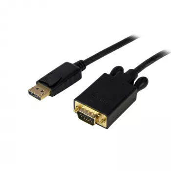StarTech.com 4,6 m DisplayPort-auf-VGA-Kabel – Aktives DisplayPort-auf-VGA-Adapterkabel – 1080p-Video – DP-auf-VGA-Monitorkabel – DP 1.2-auf-VGA-Konverter – Verriegelbarer DP-Stecker