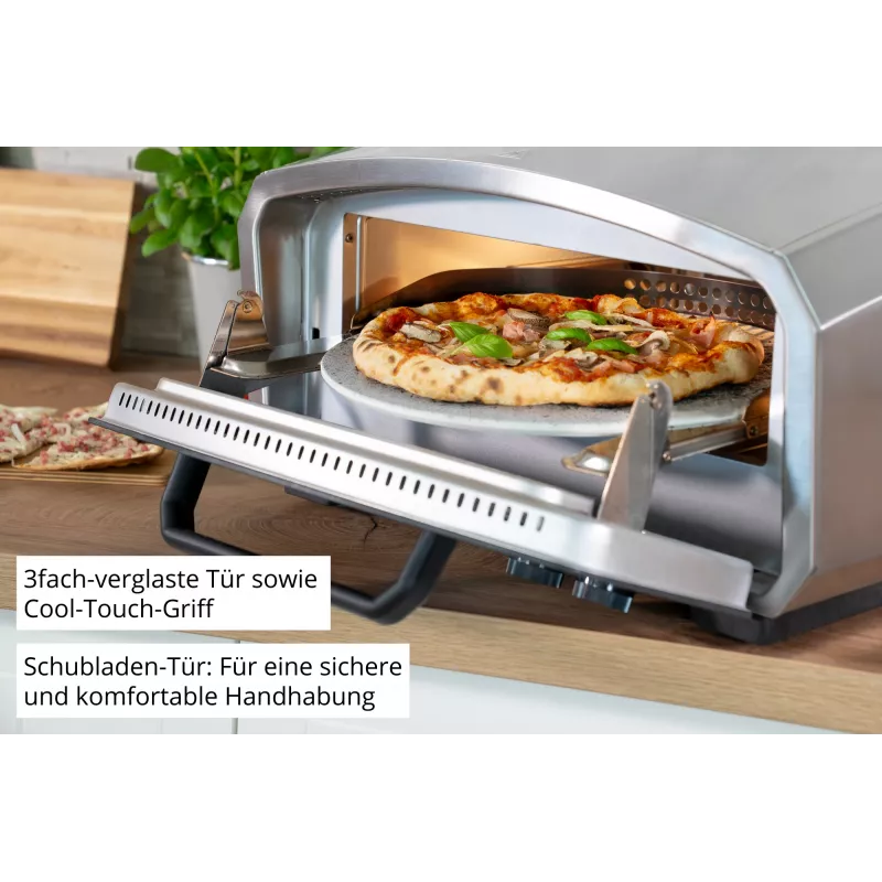 Unold Pizzaofen Enzo 68916 Pizzabäcker/-ofen 1 Pizza(s) 2100 W Edelstahl
