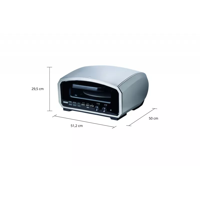 Unold Pizzaofen Enzo 68916 Pizzabäcker/-ofen 1 Pizza(s) 2100 W Edelstahl