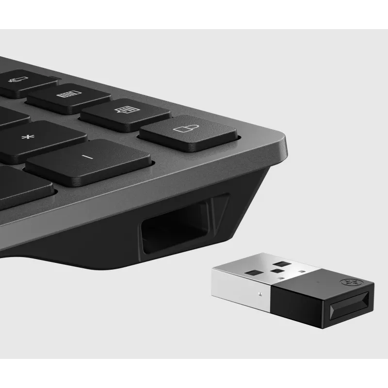 HP 725 Multi-Device Wiederaufladbare kabellose Tastatur, 499 g, 420,5 x 120,7 x 17,7 mm