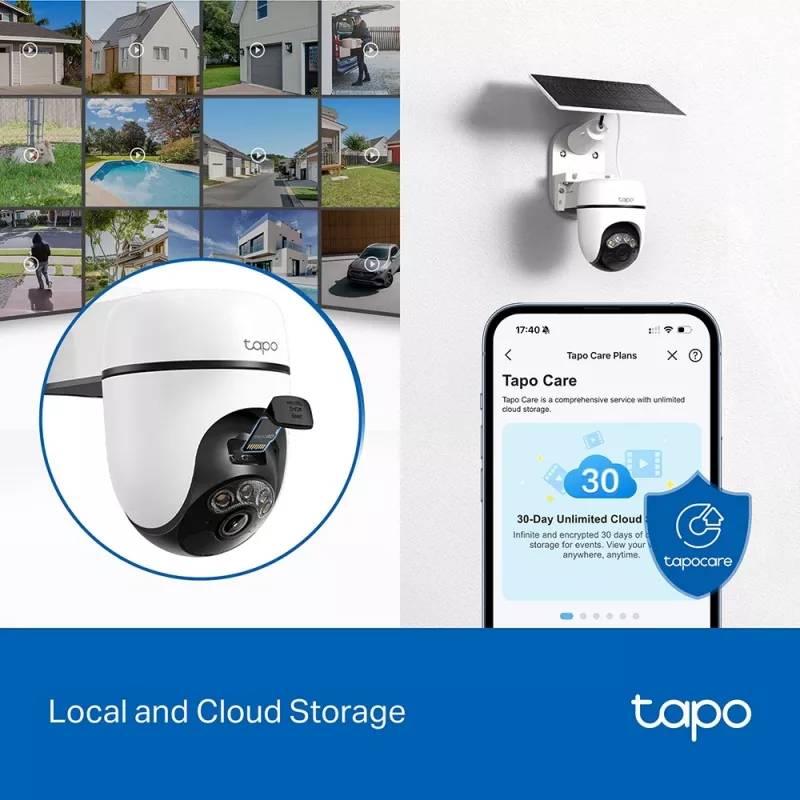 TP-Link Tapo Solar-Powered Pan/Tilt Security Camera Kit