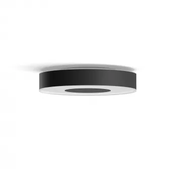 Smart-Deckenleuchte Philips Hue Infuse Schwarz Bluetooth LED, Ø 381 mm, H 86 mm