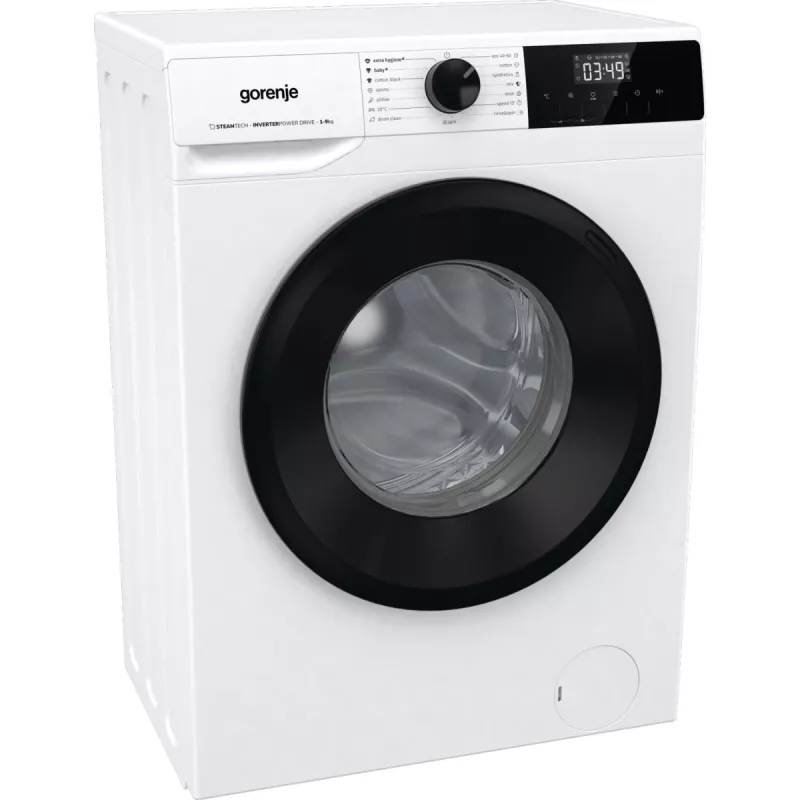 Gorenje Tvättmaskin WNHPI94A1PS BK070, Frontlader, 9 kg, B, 75 dB, 1400 U/min, A