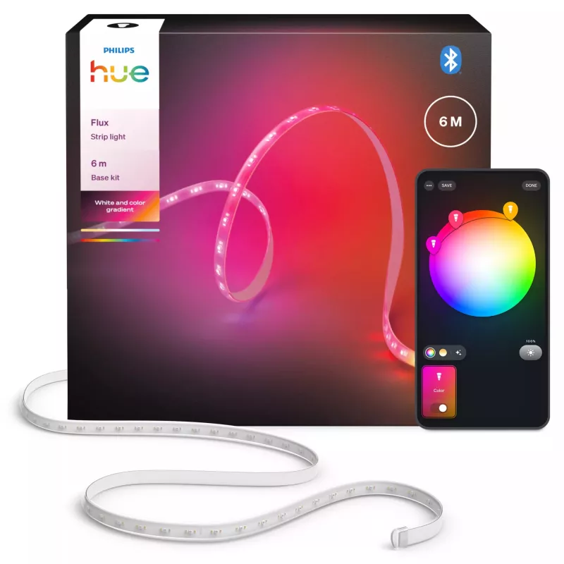 Philips Hue Flux 929004610702 Smart LED-Lichtband, 6 m, 16 W