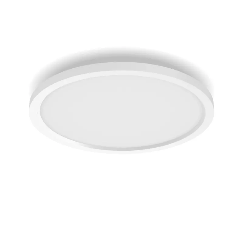 Philips Surimu Round Panel, Smarte Deckenleuchte, Bluetooth/Zigbee, Weiß, Aluminium, Multi, 2000 K