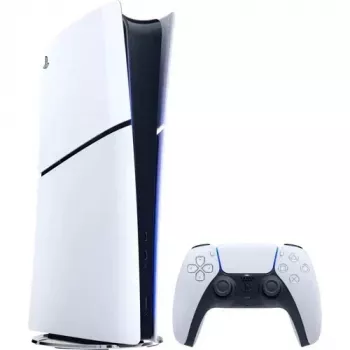 Sony Playstation 5 schlank Digital Edition 825 GB Wi-Fi Schwarz, Weiß