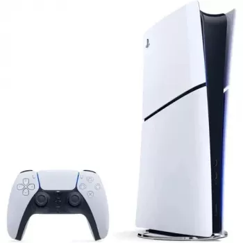 Sony Playstation 5 schlank Digital Edition 825 GB Wi-Fi Schwarz, Weiß