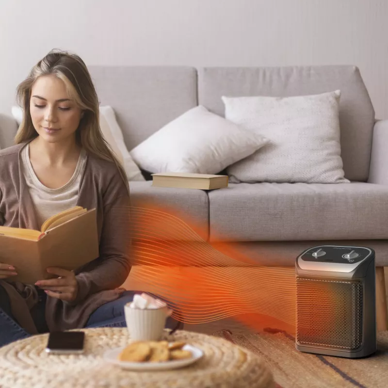 Rowenta Mini Excel SO9261 Indoor Schwarz 1800 W Ventilator-Elektroheizlüfter