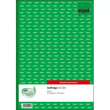 Geschäftsformular Sigel SD006 Grün A4 80 Blatt