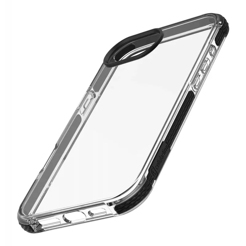 Cellularline Tetra Force Strong Guard – iPhone 16e Ultraelastische, stoßfeste Schutzhülle mit integrierter antibakterieller Microban®-Technologie