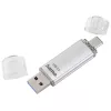 Hama C-Laeta USB-Stick 128 GB USB Typ-A / USB Typ-C 3.2 Gen 1 (3.1 Gen 1) Silber