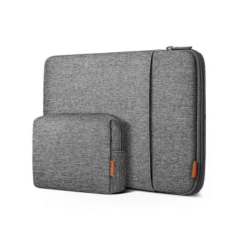 Inateck LB01006/S1 Laptoptasche mit Zubehörtasche, 13,3 Zoll, Grau