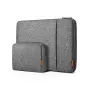 Inateck LB01006/S1 Laptoptasche mit Zubehörtasche, 13,3 Zoll, Grau