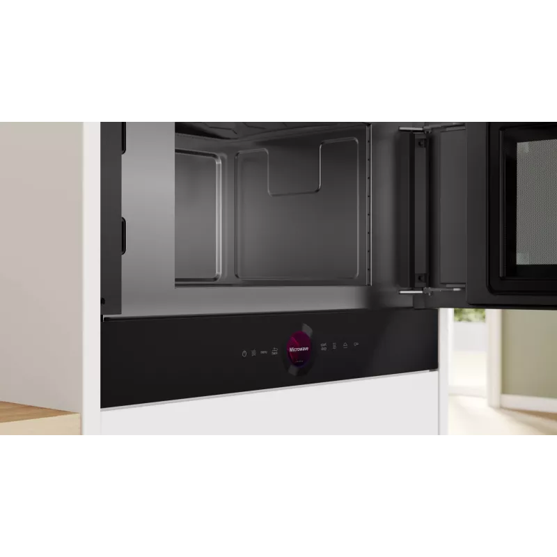 Bosch Serie 8 BFR7221B1 Mikrowelle Schwarz Solo-Mikrowelle Einbau 21 L 900 W