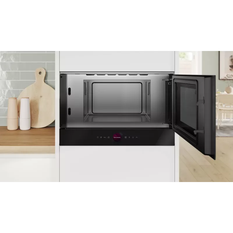 Bosch Serie 8 BFR7221B1 Mikrowelle Schwarz Solo-Mikrowelle Einbau 21 L 900 W