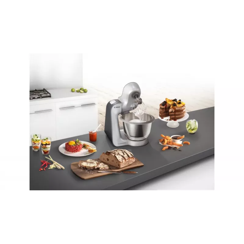 Bosch MUM59S81DE Küchenmaschine 1000 W 3,9 L Schwarz, Edelstahl