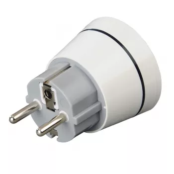 Hama 00223452 Reisestecker Typ F Typ G (UK) Weiß