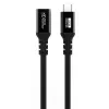 USB-C-auf-USB-C-Kabel MicroConnect MC-USB3.2CC025-FA, USB 3.2 Gen 2x2, 0,25 m, Schwarz