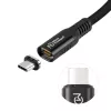 USB4 Gen 3x2 USB-C-auf-USB-C-Kabel MicroConnect MC-LS-USB4CC0.15, 0,15 m, schwarz