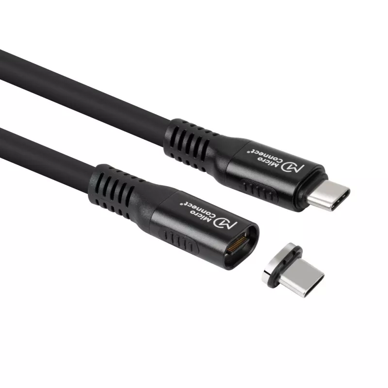 USB4 Gen 3x2 USB-C-auf-USB-C-Kabel MicroConnect MC-LS-USB4CC0.15, 0,15 m, schwarz