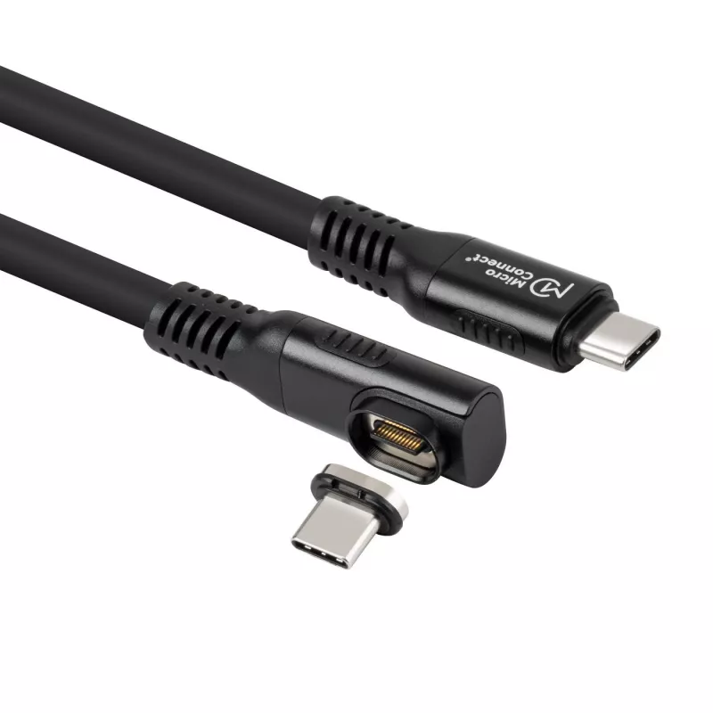 USB4 Gen 3x2 USB-C-zu-USB-C-Kabel MicroConnect MC-LS-USB4CC0.15-A – 0,15 m, schwarz