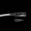 Lindy 0,5m Cat.6A S/FTP Locking Netzwerkkabel, Grau, 0,5 m, Cat6a, S/FTP (S-STP), RJ-45, RJ-45, Grau