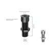 Vivolink VLDG22L Kabeldurchführungstülle für Schreibtisch, Aluminium, groß (bis zu 55 mm)