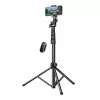 Selfie-Stick UGREEN LP680 Bluetooth mit Fernbedienung, Ausziehbar bis 1,7 m, Maximale Höhe 180 cm, Universelle Kompatibilität, Schwarz