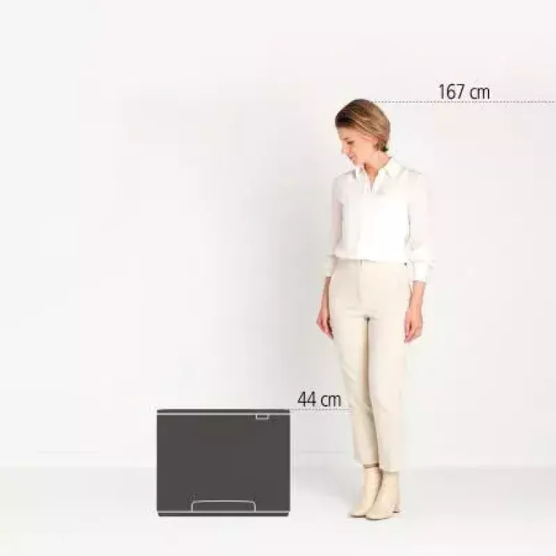 Abfallbehälter BRABANTIA 121142 Rechteckig Weiß, 540×363×440 mm