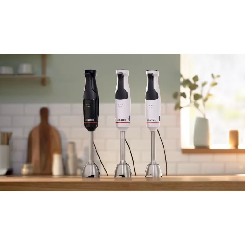 Bosch Serie 4 MSM4W210 Mixer 0,6 L Stabmixer 600 W Schwarz, Weiß