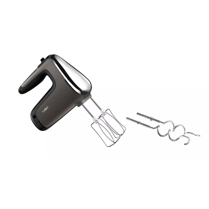 Tefal Powermix Silence HT654E38 Handmixer mit Standschüssel 600 W grau/schwarz