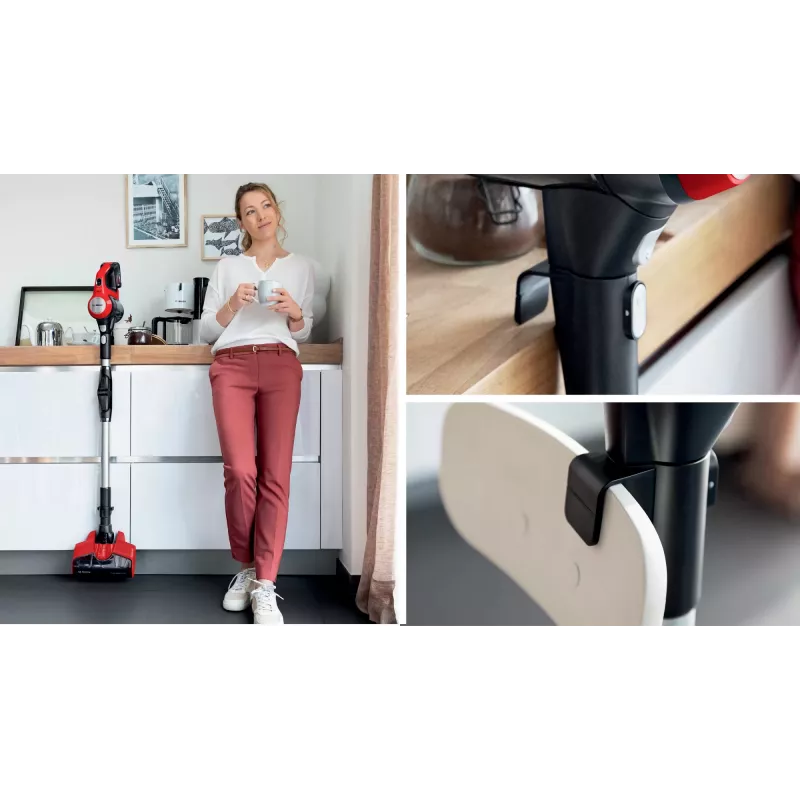 Bosch BCS711PET Stabstaubsauger/Elektrobürste Akku Trocken Beutellos 0,3 L Schwarz, Rot 3 Ah