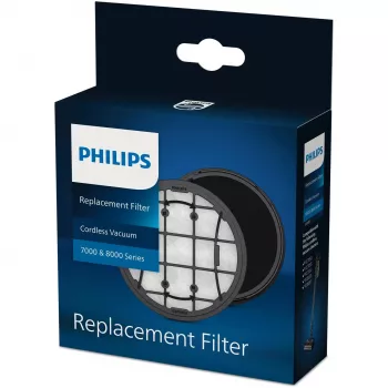 Philips XV1681 Filter für Stabstaubsauger, schwarz/weiß, 1 Stück