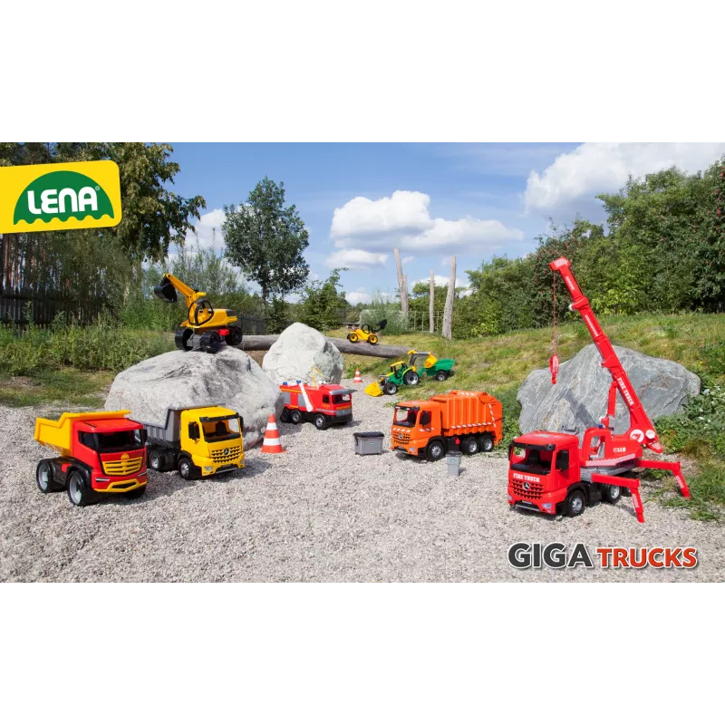 Ride-on Excavator Lena GIGA TRUCKS Excavator PRO 4 Räder Kunststoff Stahl