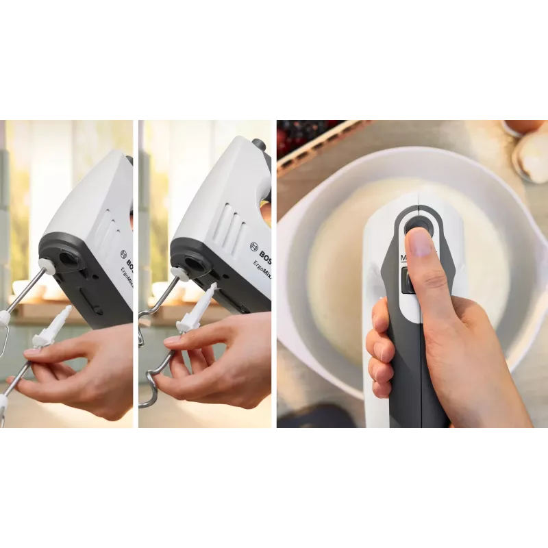 Bosch MFQ37490 Handmixer 750 W Grau, Weiß