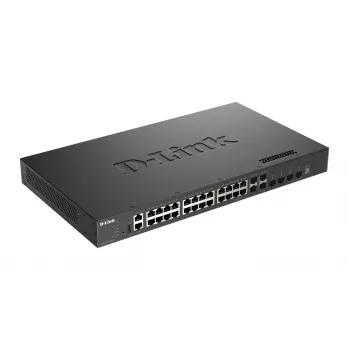 D-Link DXS-3410-32XY/E L3 Stackable Managed Switch, 24x 10GBASE-T + 4x SFP+ + 4x SFP28