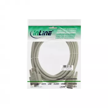 VGA-Kabel InLine 17732 15 HD Stecker Buchse beige 2 m