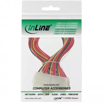 Molex PN InLine ATX Mainboard-Kabel 24‑polig Stecker auf Buchse, 0,30 m