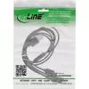 InLine USB 4in1 Y-Ladekabel, 1x USB-A Stecker auf 4x USB-C Stecker, schwarz 0,5 m