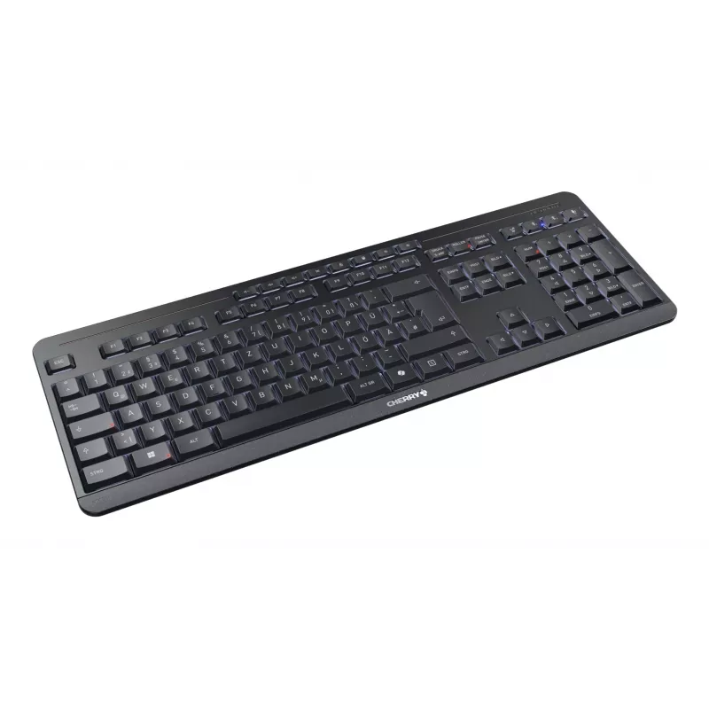 CHERRY Stream desktop ultimate Tastatur Maus inklusive Home/Office USB + RF Wireless + Bluetooth QWERTZ Deutsch Schwarz