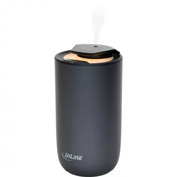 InLine Aroma Diffuser Home & Car, wasserlos, Stimmungslicht, wiederaufladbarer Akku (40141)