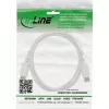 DisplayPort-Kabel InLine 17211W, DisplayPort–DisplayPort, 1,5 m, weiß, 7 mm Durchmesser