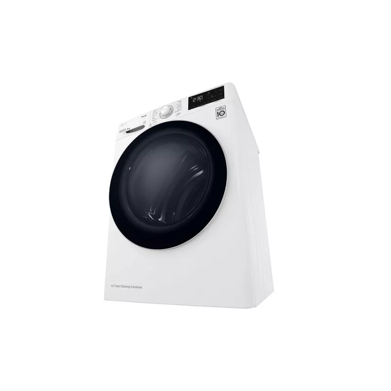 LG RH80V3AV6N Wärmepumpentrockner Freistehend Frontlader 8 kg Weiß