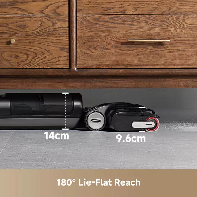 Dreame H12 Pro FlexReach, 2-in-1-Akkusauger, Beutellos, Schwarz, 0,78 l, 0,7 l, Rechteckig