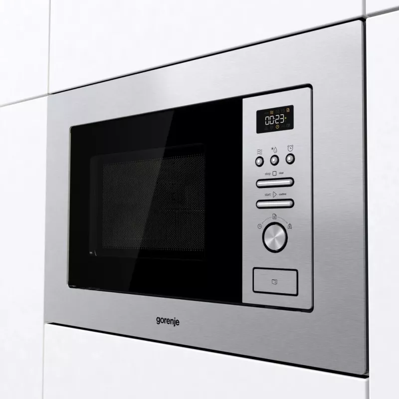 Gorenje BM201AG1X Edelstahl Grill-Mikrowelle Einbau 20 L 800 W