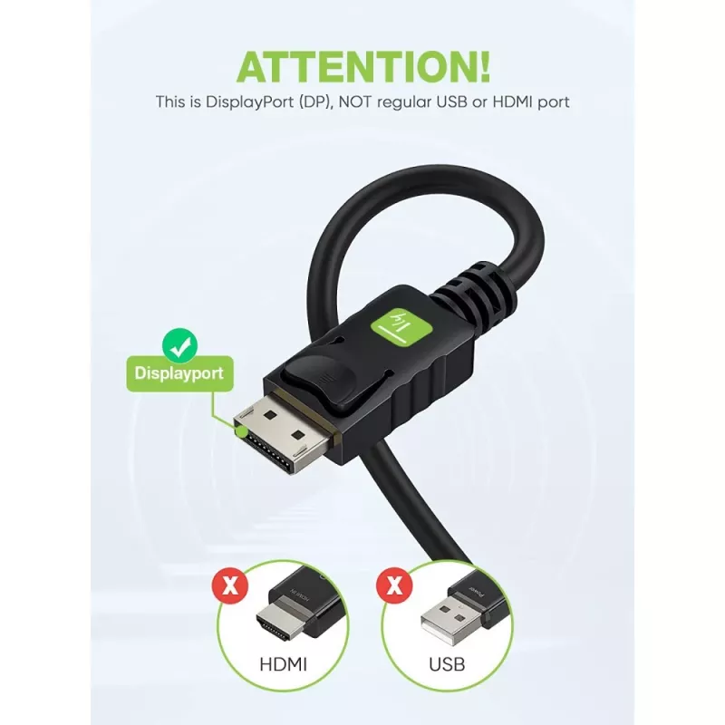 Techly Monitor DisplayPort-zu-VGA-Kabel 1,8 m ICOC DSP-V-018