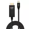 Lindy 1m aktives Mini DisplayPort zu HDMI Kabel mit HDR, 1 m, Mini DisplayPort, HDMI, Stecker, Stecker, gerade