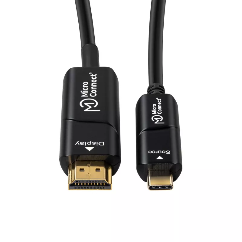 Microconnect USB3.1CHDMI20OP Videokabel-Adapter 20 m USB Typ-C HDMI Schwarz