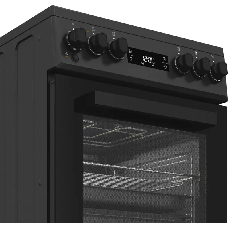 Whirlpool W5V8LCSA Freistehender Herd Elektro-Keramikkochfeld Anthrazit